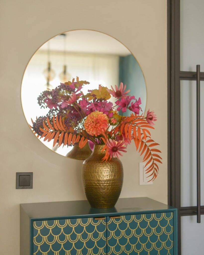 Styling met kunstbloemen